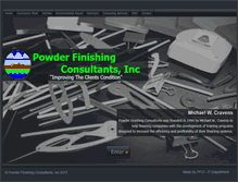 Tablet Screenshot of powderfinishingconsultants.com